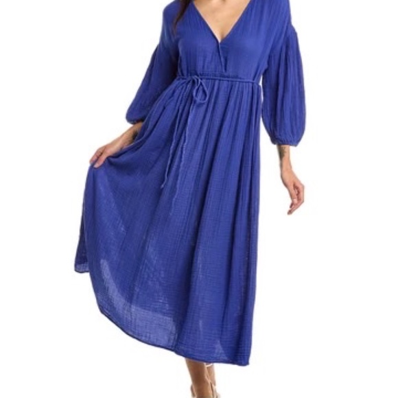 Michael Stars Isabella Empire Waist Midi Dress - Picture 1 of 2